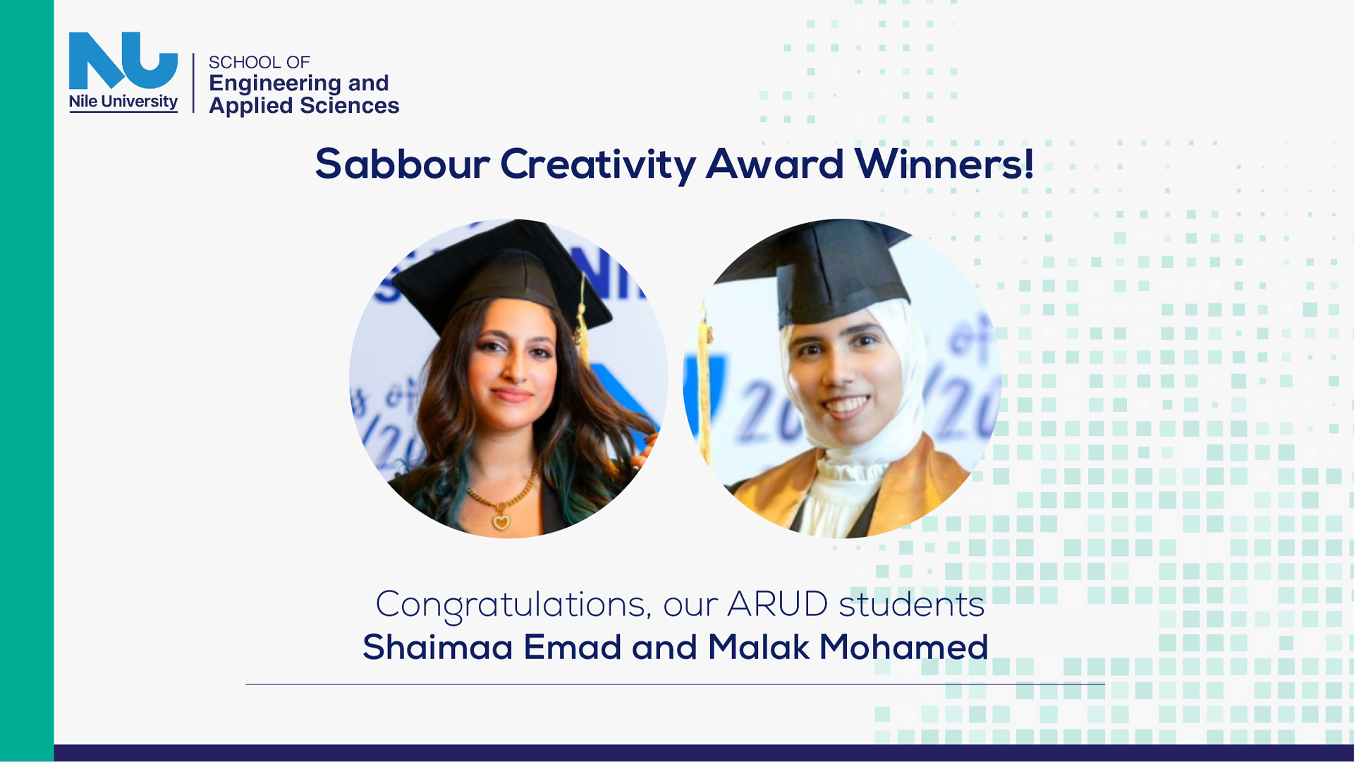 ARUD Students winning Sabbour  Creativity Award 
