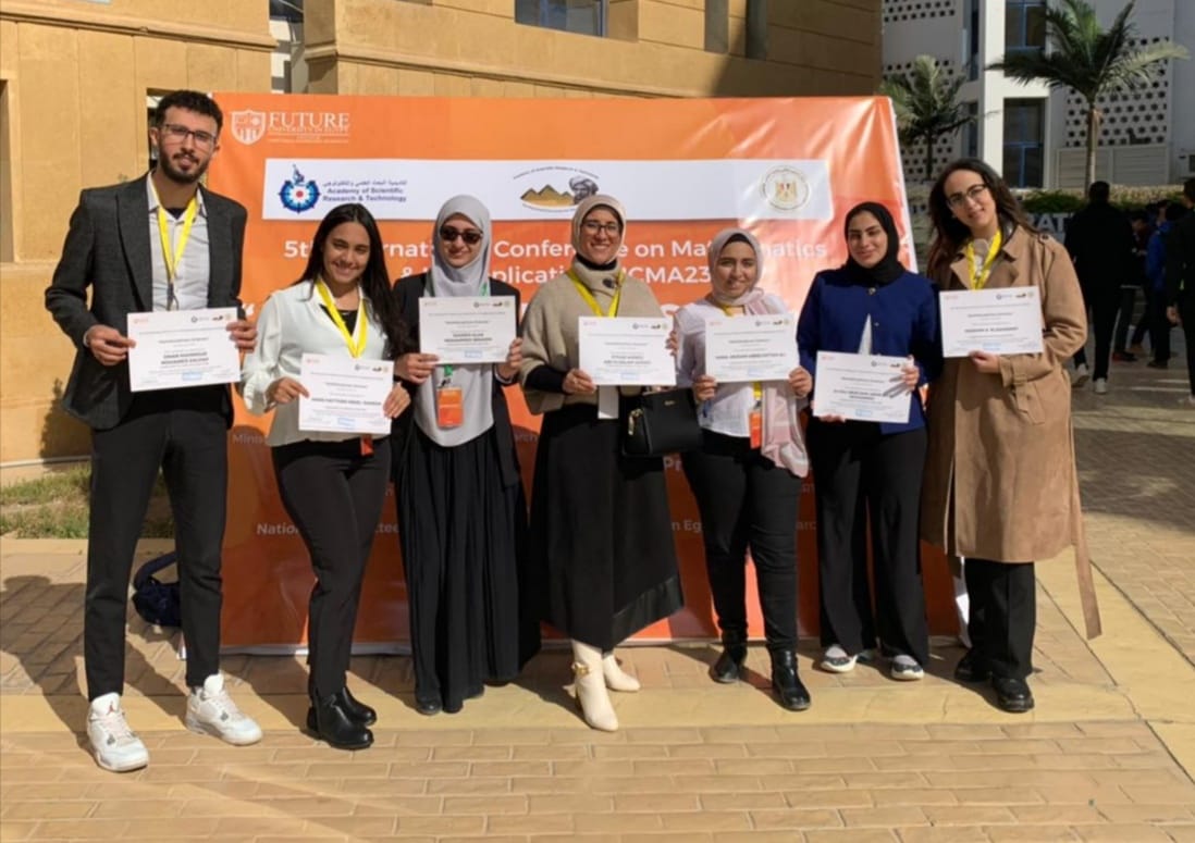 Nile University undergraduate students delivered two oral presentations under the supervision of Dr. Ethar Ahmed in "The 5th International Conference for Mathematics & Its Applications (ICMA23)