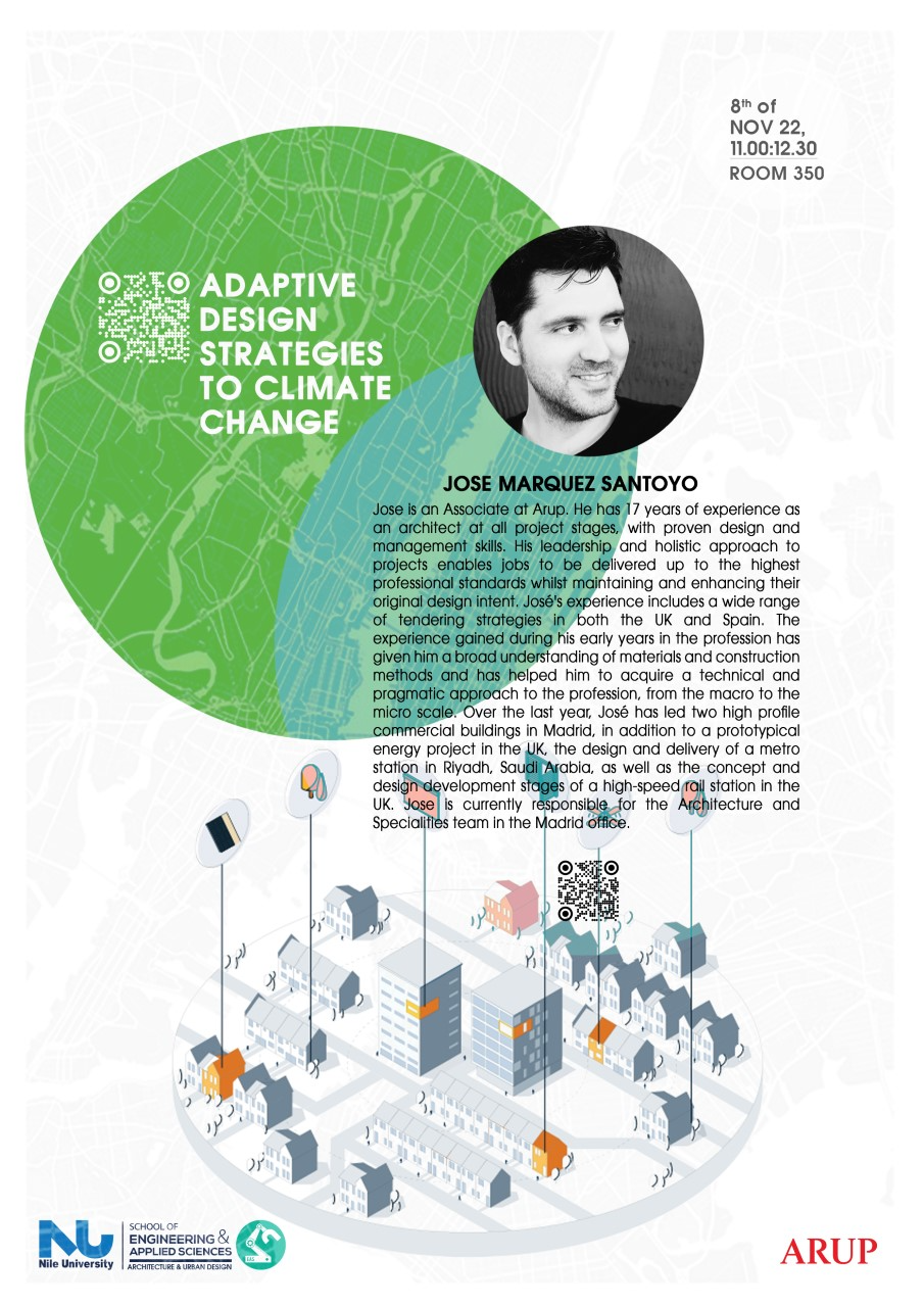 Adaptive Design Strategies to climate change Guest Lecturer Jose Marquez Santoyo