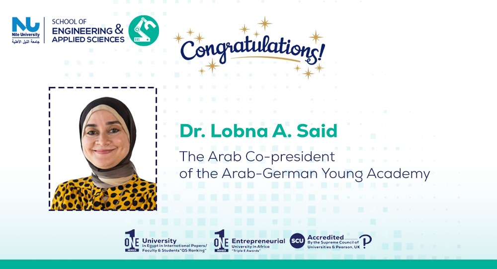 Dr. Lobna A. Said became the Arab Co-president of the Arab-German Young Academy