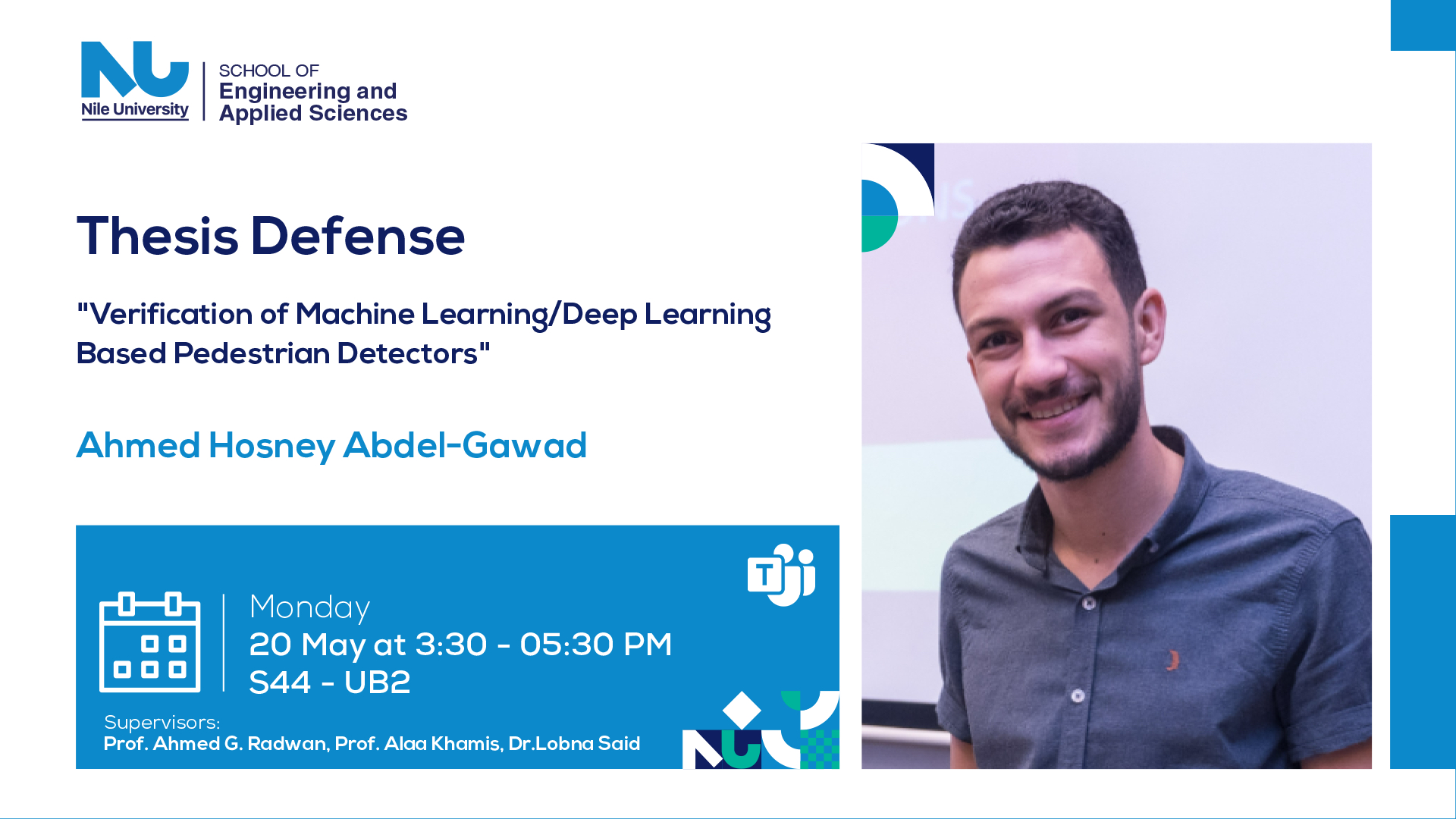 Thesis Defense – Ahmed Hosney Abdel-Gawad
