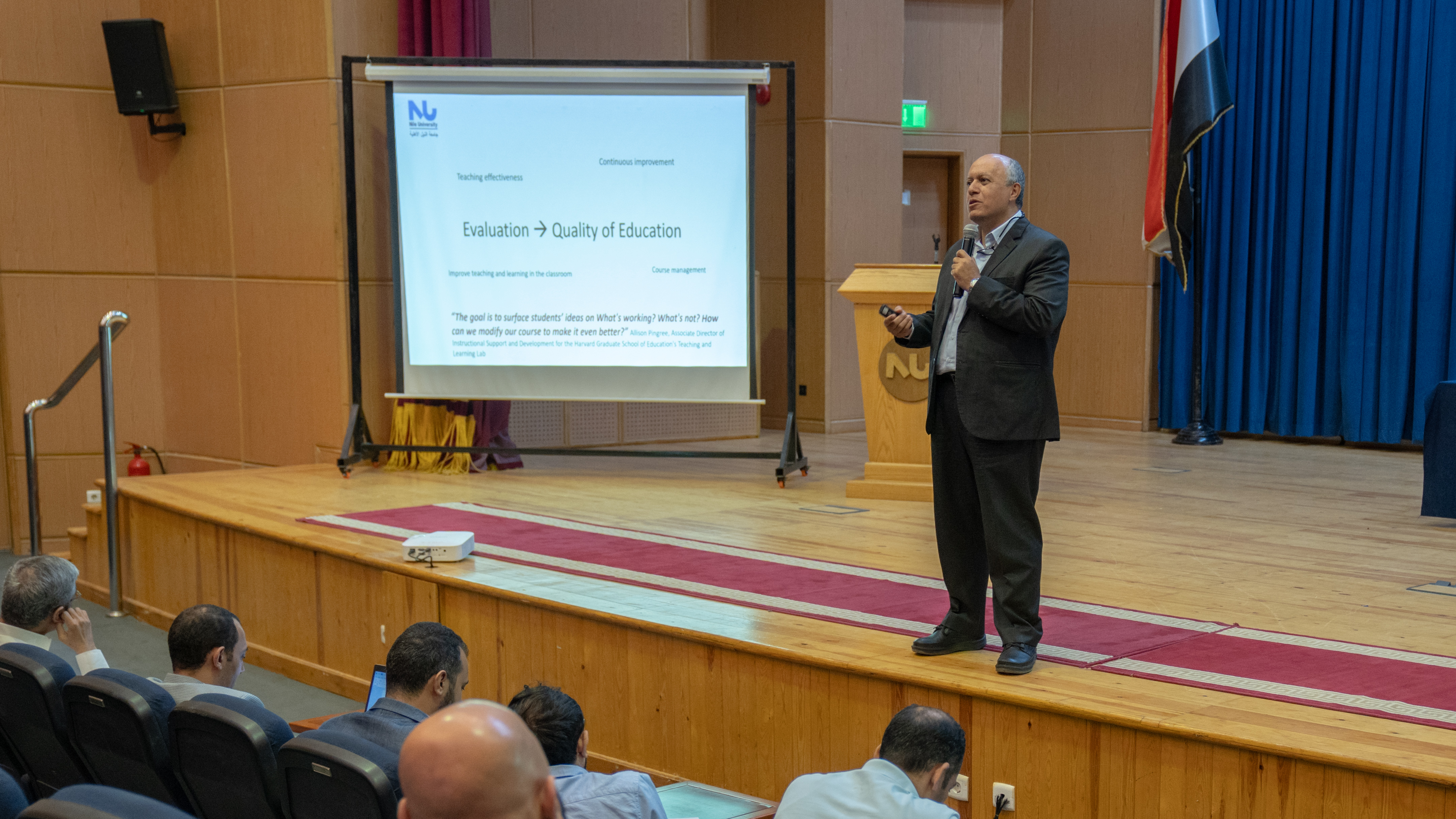 The School of Engineering & Applied Sciences at Nile University had a productive students’ evaluation meeting