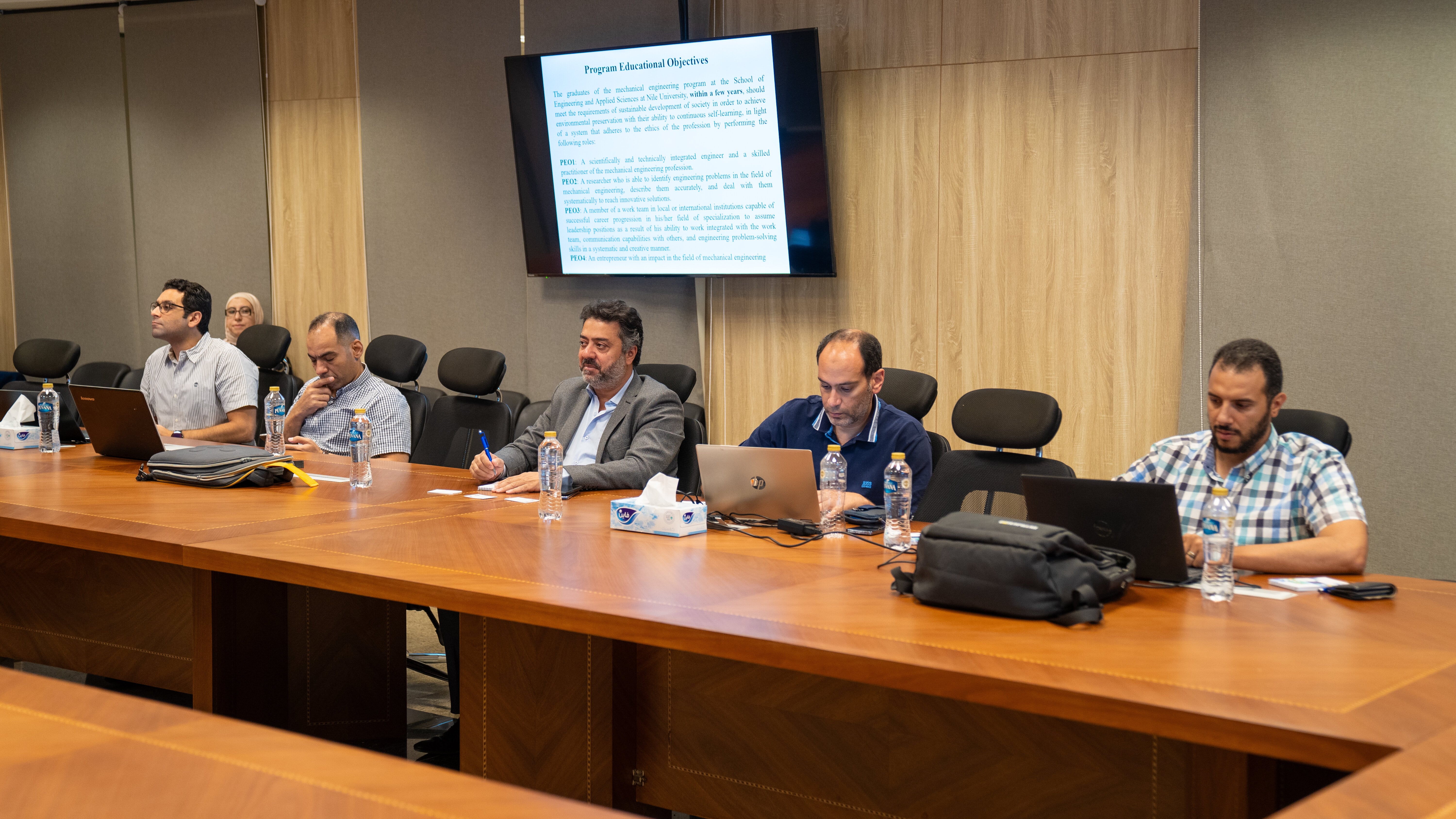 Mechanical Engineering program at Nile University hosted a Successful meeting of its Industrial Advisory Board